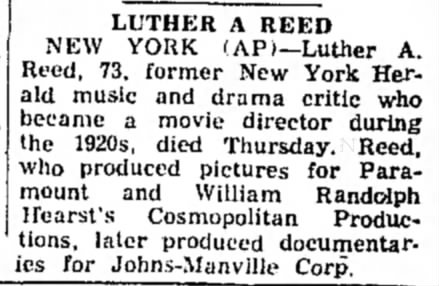 Luther Reed (1888-1961)