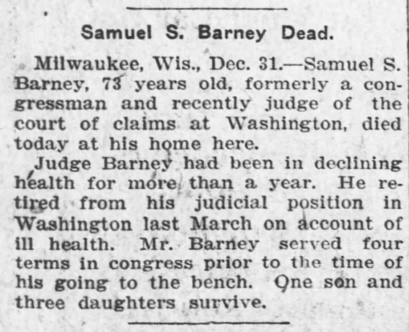 Samuel S. Barney (1846-1919)