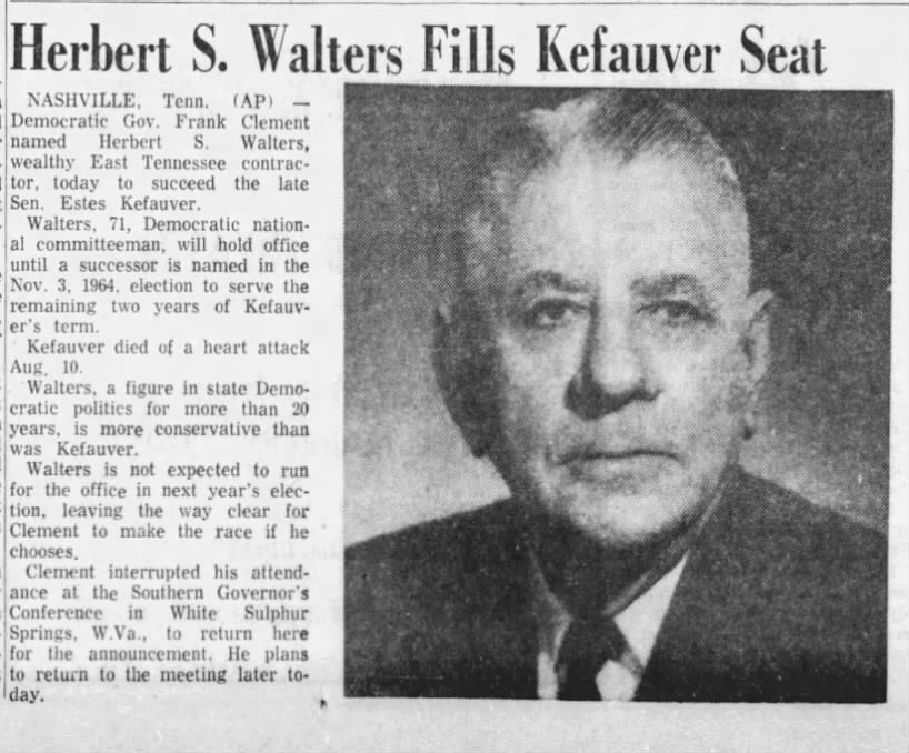 Herbert S. Walters / Estes Kefauver