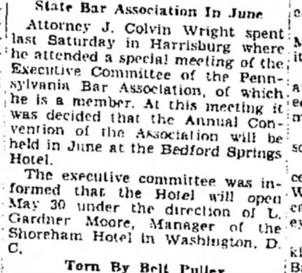 State bar convention 1935 springs