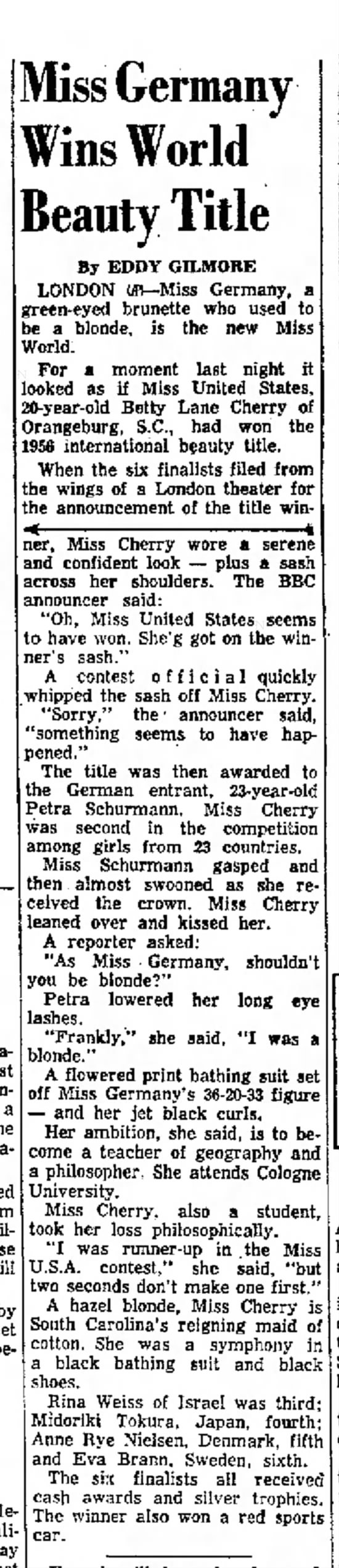 1956 Miss World