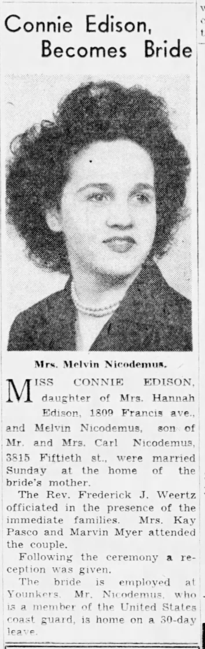 Connie Edison Nicodemus