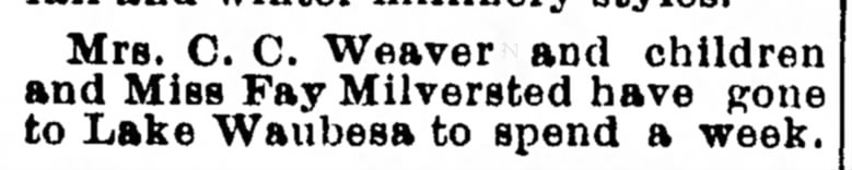 Weaver, Charlotte Ann Milversted_17 Aug 1908