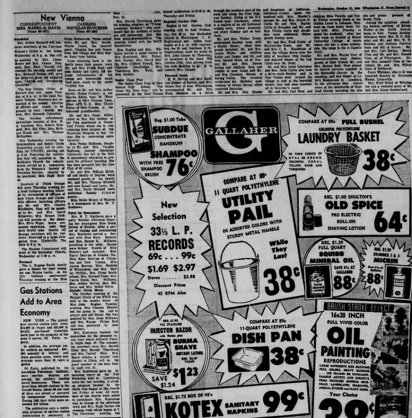1964 New Vienna (Ohio) News - Oct. 21
