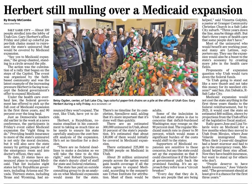Medicaid expansion in Utah