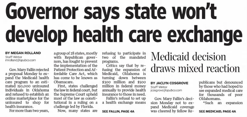 Medicaid expansion in Oklahoma