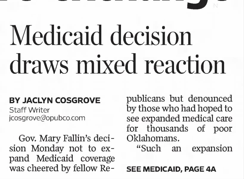Medicaid expansion in Oklahoma