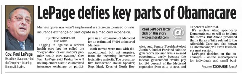 Medicaid expansion in Maine