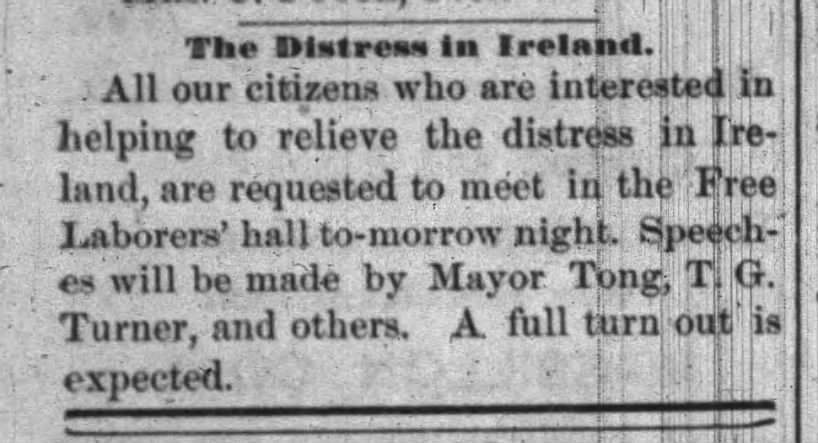 The Distress in Ireland