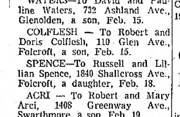 Delaware County Daily Times (Chester, Pennsylvania) 26 February 1952