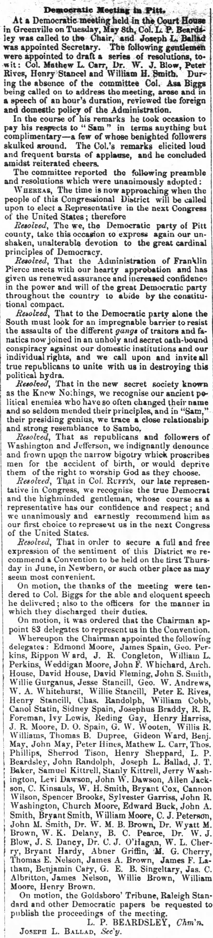 The Weekly Standard (Raleigh, NC)
16 May 1855