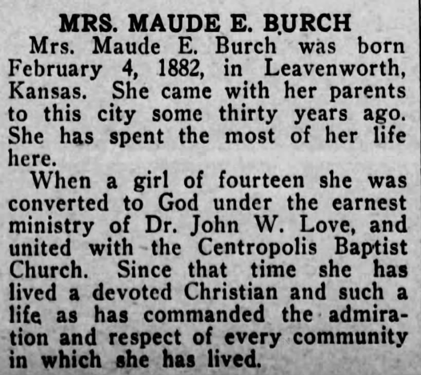 Obituary Maude E. Burch Page 1