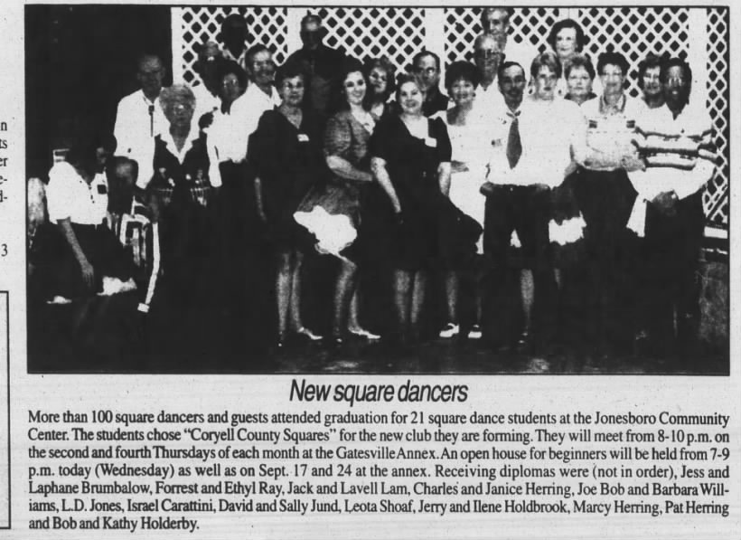 Square dance graduation 10 Sep 1997