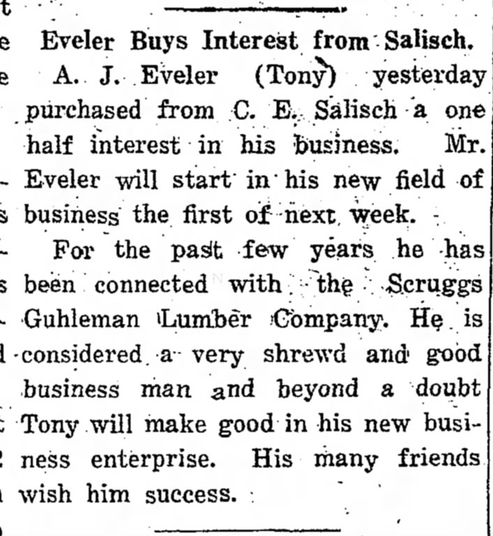 Tony Eveler Buys Salisch glass