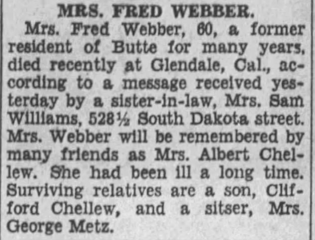 Obituary for  WEBBER (Aged 60)