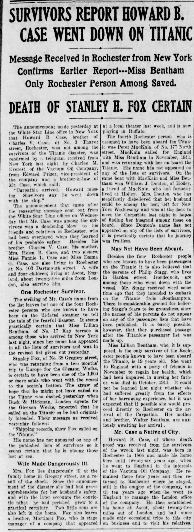 info local titanic victims 19 april 1912