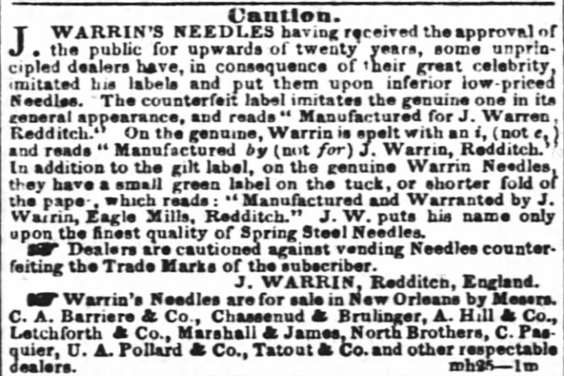 
Warrin-4-19-1851-Times-Picayune-LA-ad
