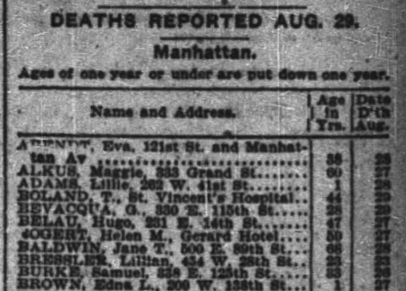 Guissepe Bevacqua's death, NYT 8/30/1902