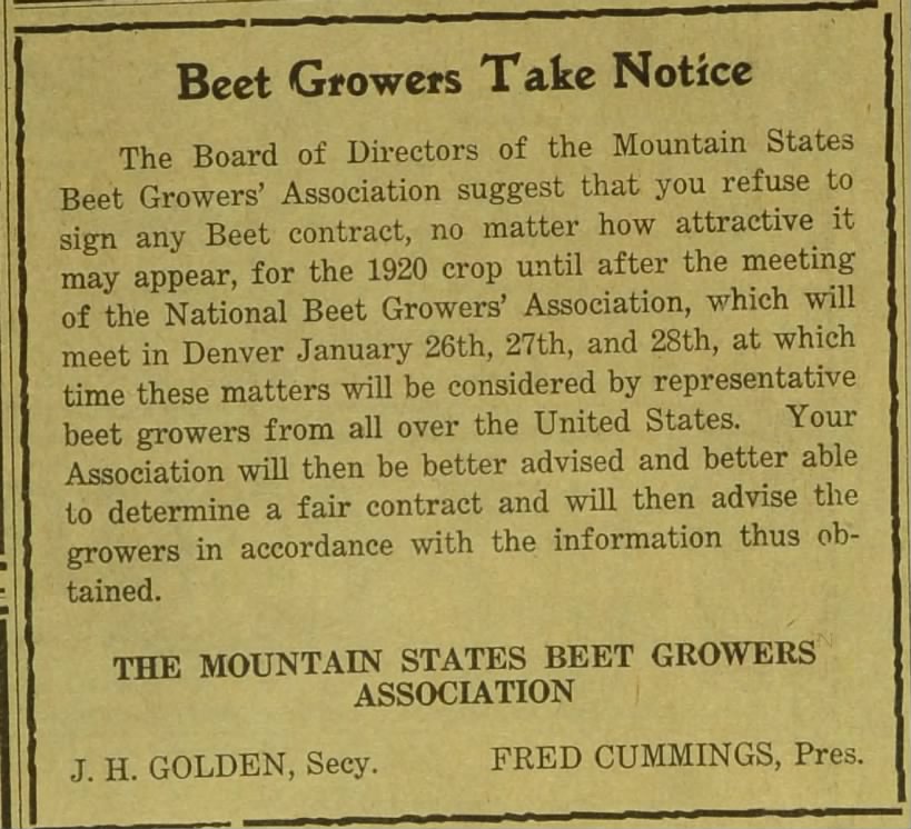 Beet Growers