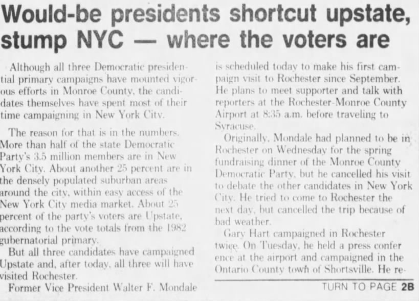 Would-be presidents shortcut upstate, stump NYC - where the voters are