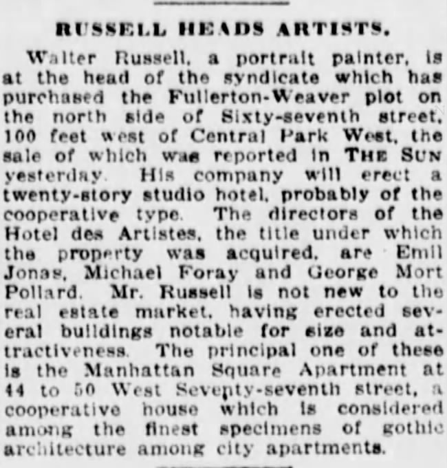 Russell Heads Artists
