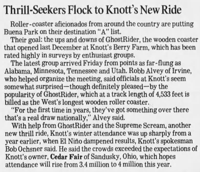 Thrill-Seekers Flock to Knott's New Ride