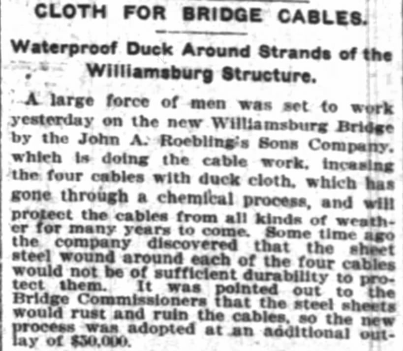 Cloth for Bridge Cables
