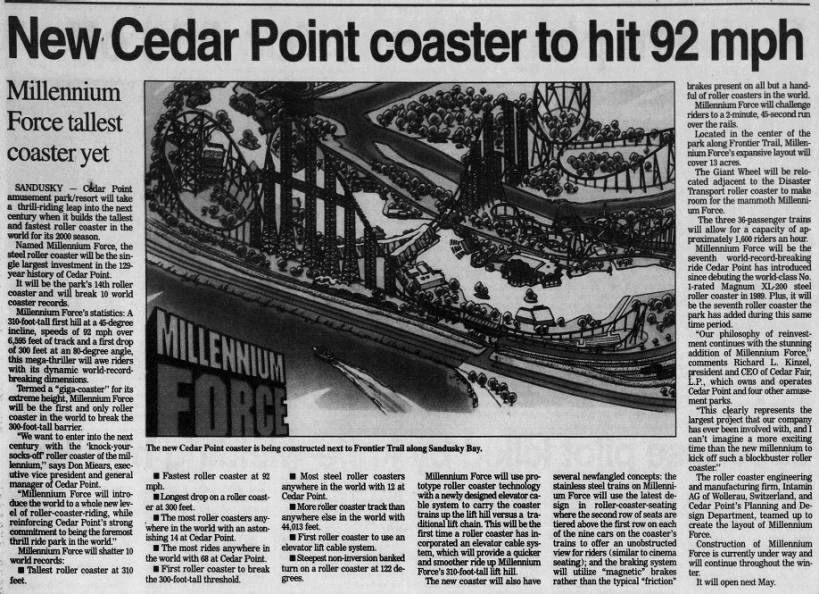 New Cedar Point coaster to hit 92 mph