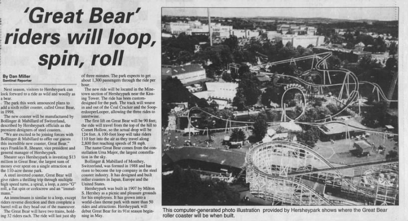 'Great Bear' riders will loop, spin, roll