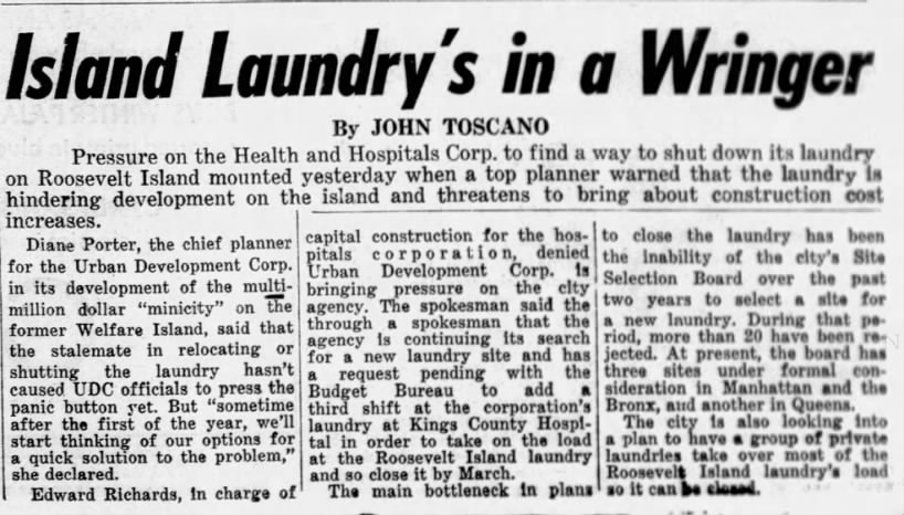 Island Laundry's in a Wringer