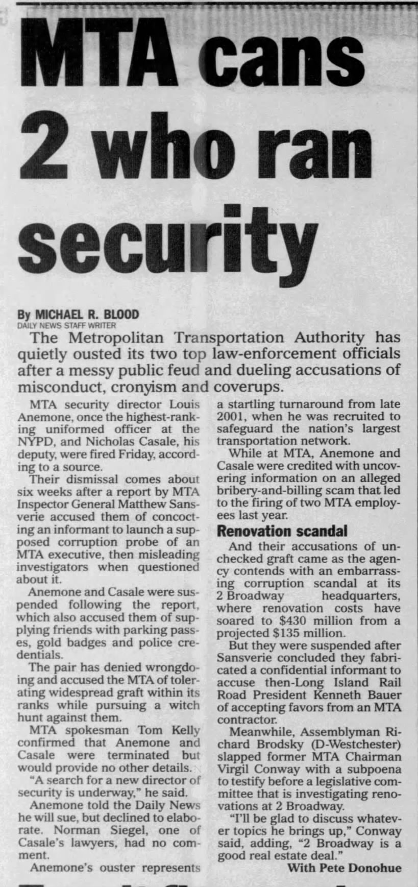 MTA cans 2 who ran security