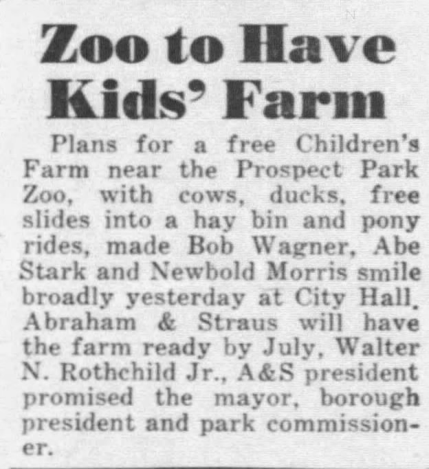 Zoo to Have Kids' Farm