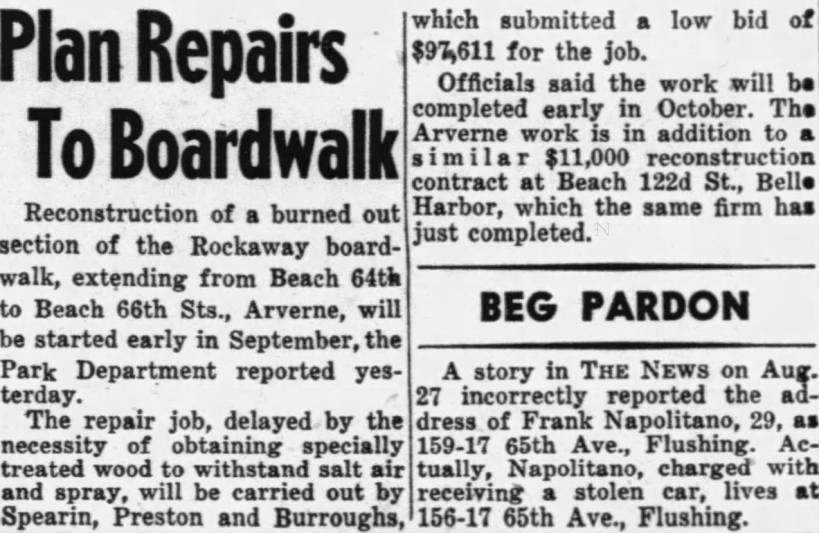 Plan Repairs to Boardwalk