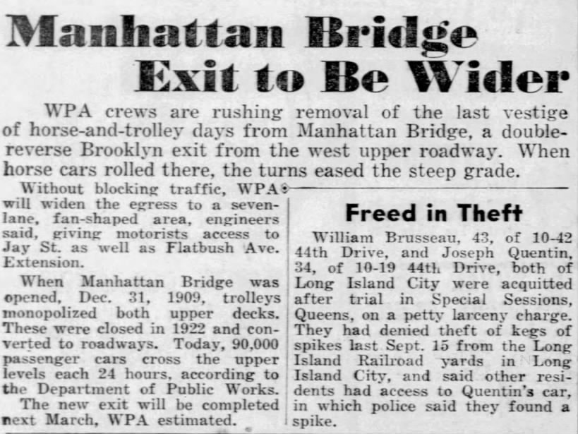 Manhattan Bridge Exit to Be Wider