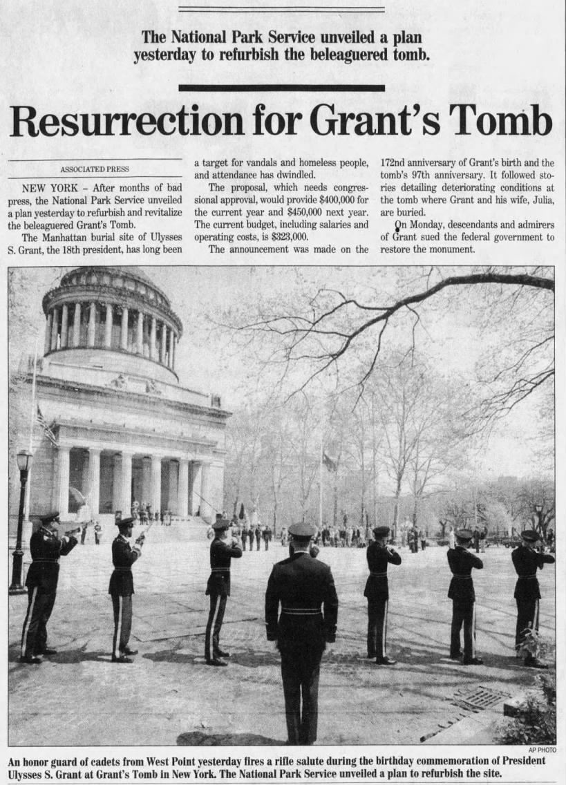 Resurrection for Grant's Tomb