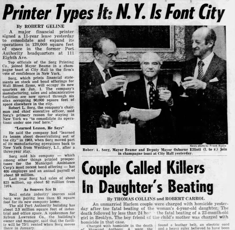 Printer Types It: N.Y. is Font City/Robert Geline