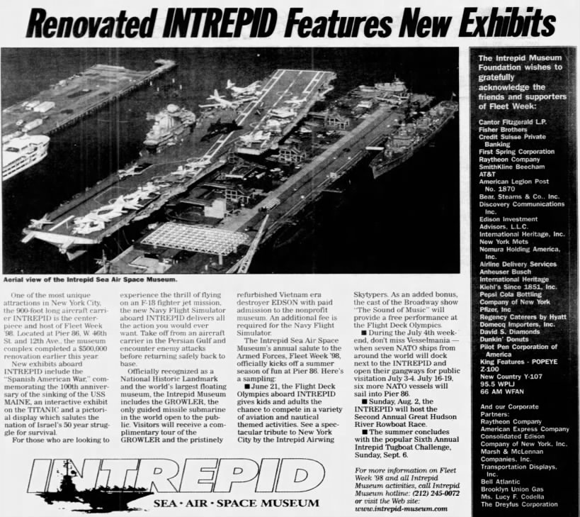 Renovated Intrepid Features New Exhibits