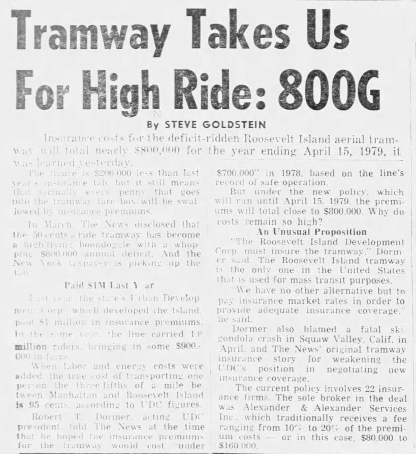 Tramway Takes Us for High Ride: 800G