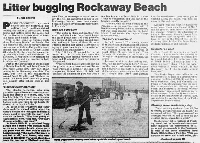 Litter Bugging Rockaway Beach