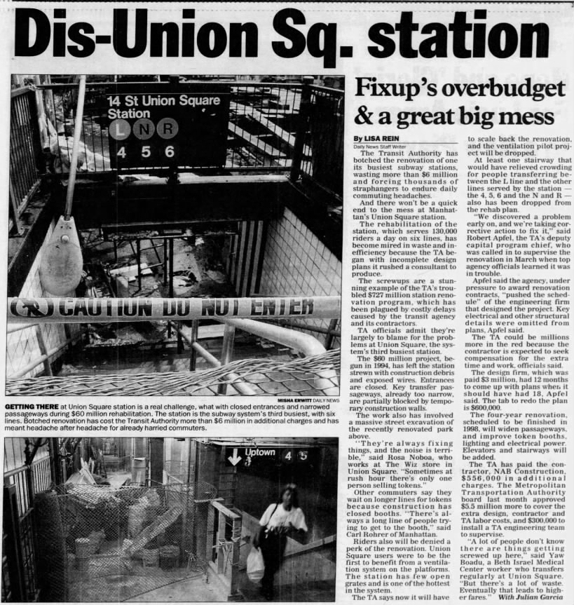Dis-Union Sq. station/Lisa Rein