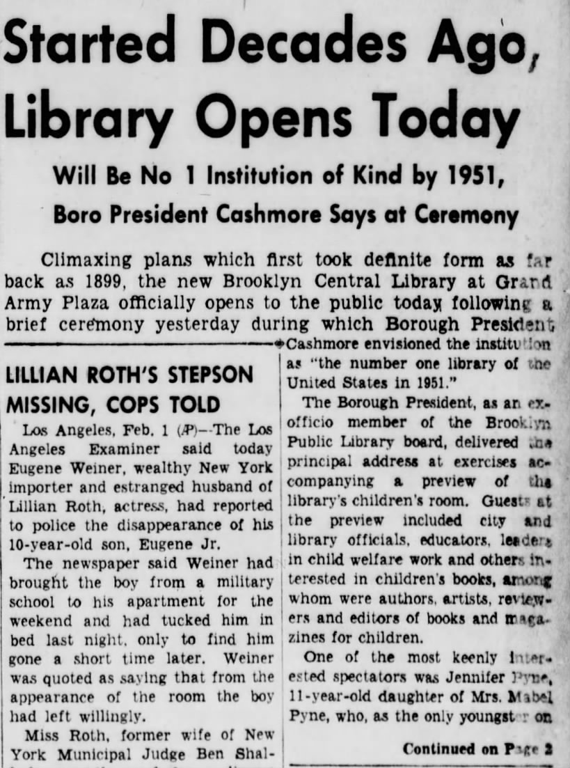 Started Decades Ago, Library Opens Today