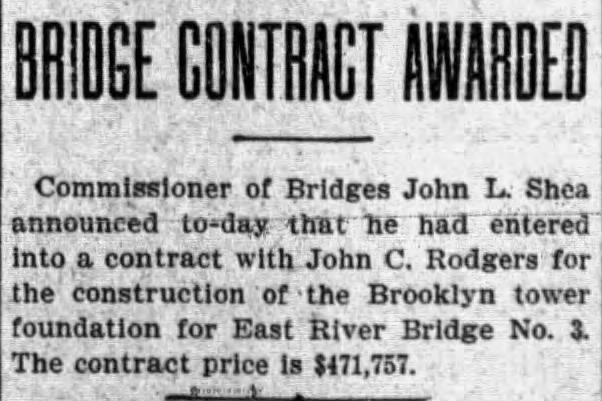 Bridge Contract Awarded