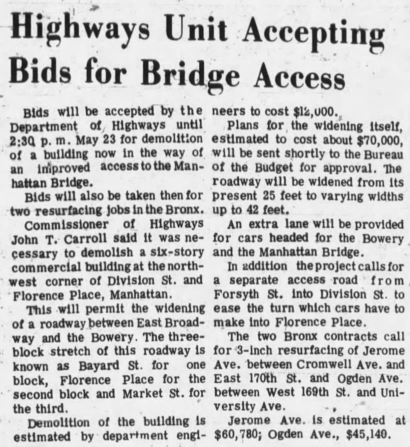 Highways Unit Accepting Bids for Bridge Access