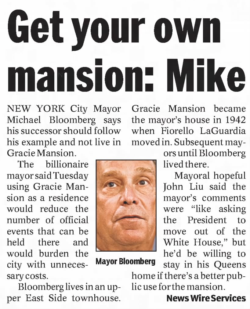 Get your own mansion: Mike