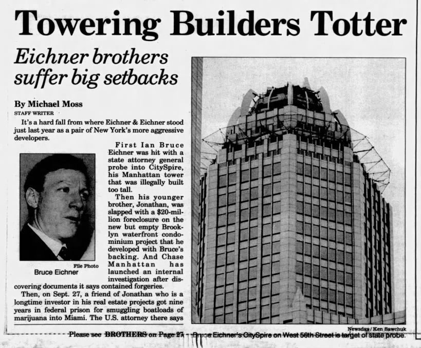 Towering Builders Totter Eichner brothers suffer big setbacks