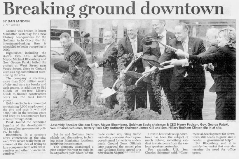 Breaking ground downtown