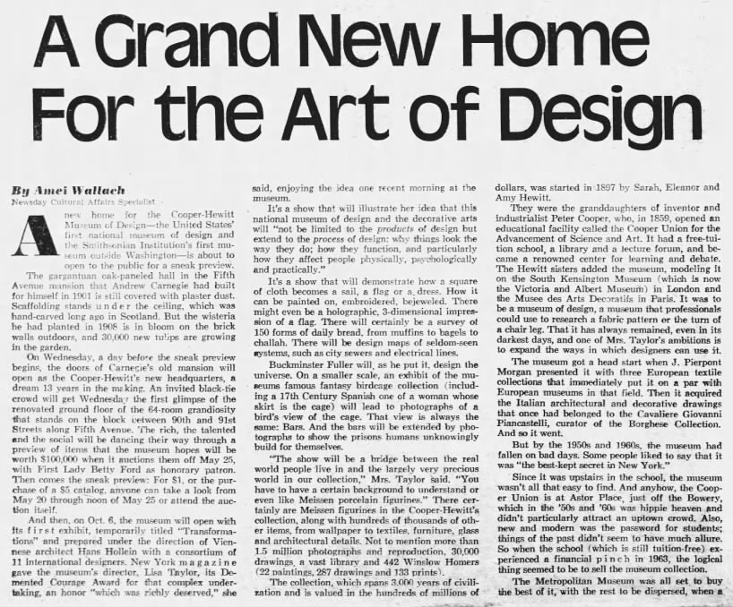 A Grand New Home for the Art of Design