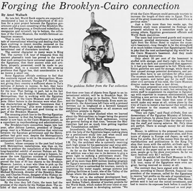 Forging the Brooklyn-Cairo connection