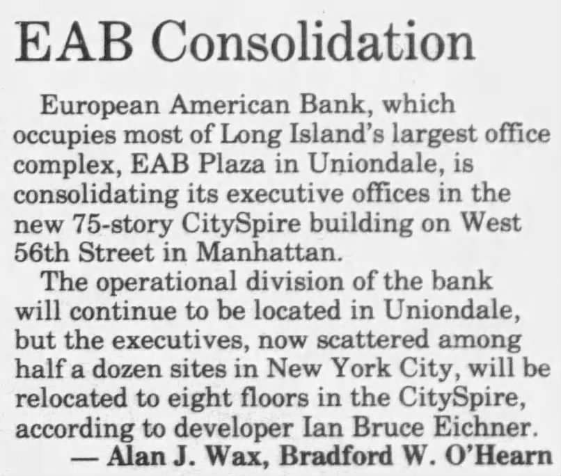EAB Consolidation
