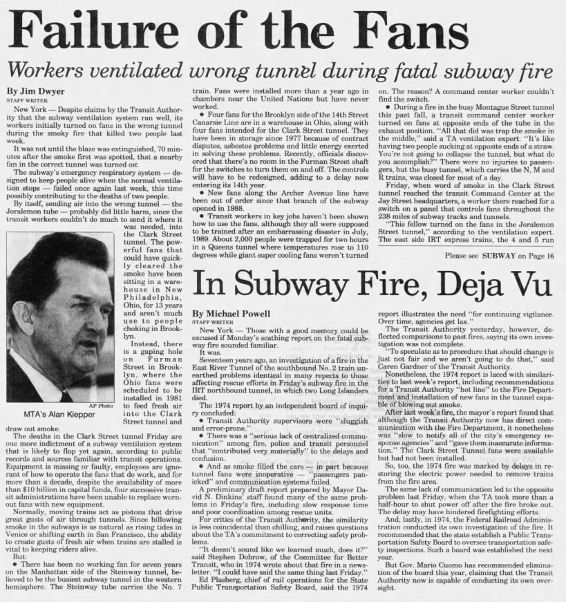 Failure of the Fans/Jim Dwyer